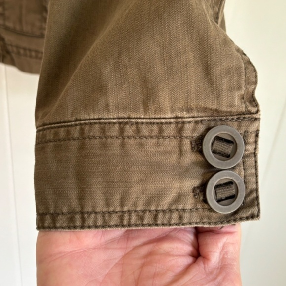 Eddie Bauer 2007 women's green army style cargo jacket size XS - Picture 5 of 15